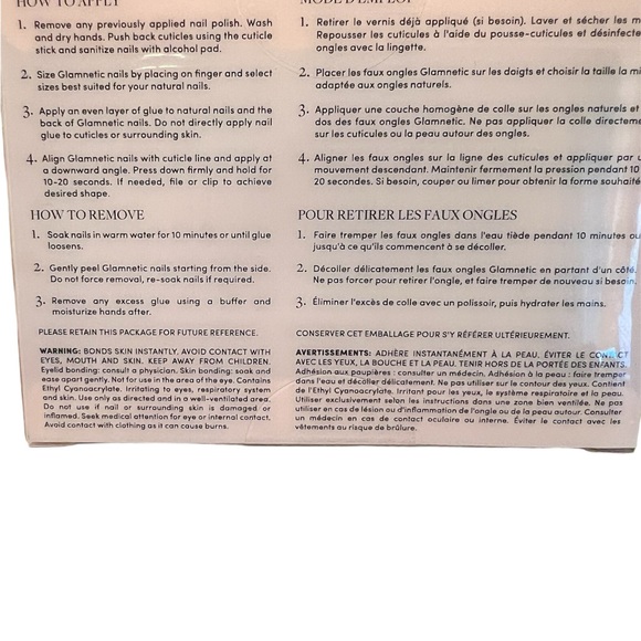 NEW Glamnetic First Kiss Short Almond Press On Nails - Picture 2 of 5